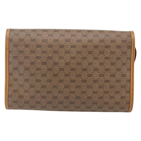 GUCCI Micro GG Supreme Shoulder Bag PVC Beige Gold 004 89 0265 Auth ki6121 - Picture 2 of 16